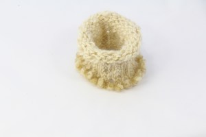 "Mam's Knitting" Bangle, wool and resin