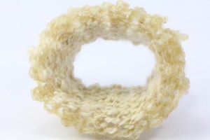 "Mam's Knitting" Bangle, wool and resin